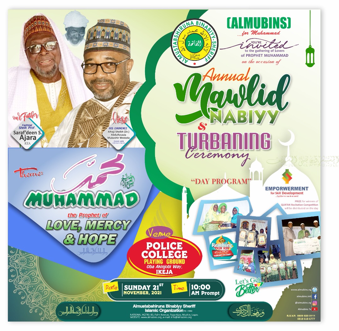 You are invited to our annual maolid/Turbaning program